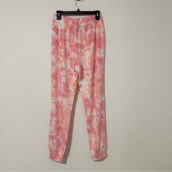 Adyson Parker Super Soft Orange and Pink Tie Dye Jogger Pants Size Medium - Picture 2 of 3